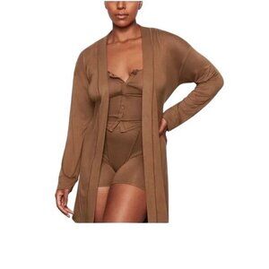 SKIMS Sleep Robe Wood XXS